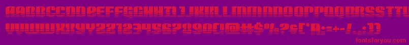 Nightwraithtwotone Font – Red Fonts on Purple Background