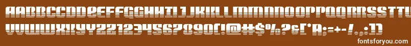 フォントNightwraithtwotone – 茶色の背景に白い文字