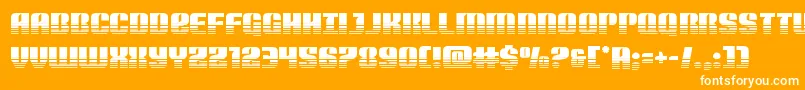 Шрифт Nightwraithtwotone – белые шрифты на оранжевом фоне