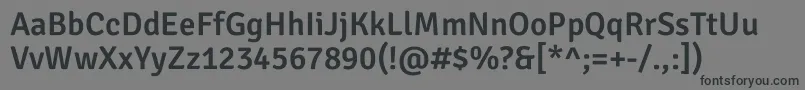 SignikaNegativeSemibold Font – Black Fonts on Gray Background