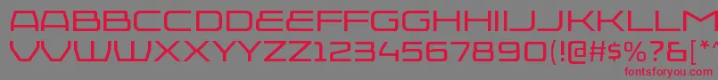 InjekutargRegularフォントについての詳細 フォントInjekutargRegular – 赤い文字の灰色の背景