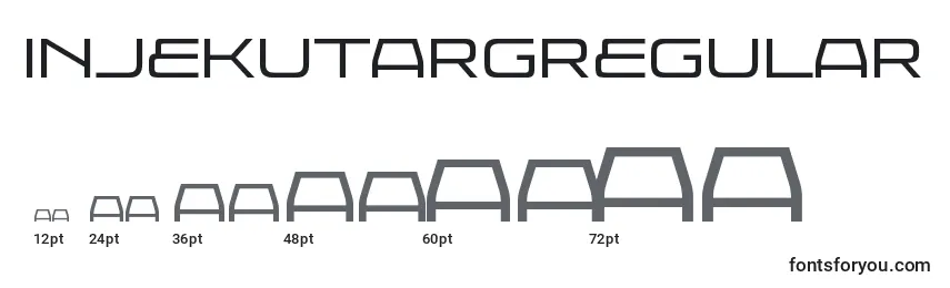 InjekutargRegular Font Sizes