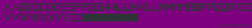フォントAnxiety – 紫の背景に黒い文字