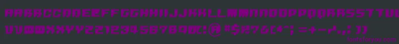 R.P.G. Font – Purple Fonts on Black Background