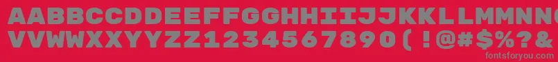 RubikmonooneRegular Font – Gray Fonts on Red Background