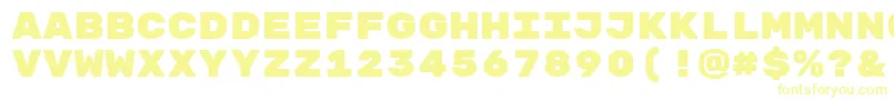 Шрифт RubikmonooneRegular – жёлтые шрифты