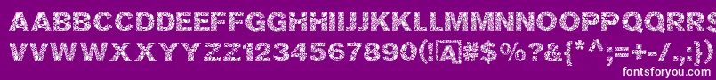 MosaicLeaf Font – White Fonts on Purple Background