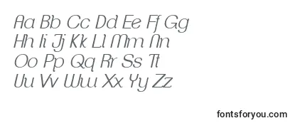 ClementepdafLightitalic Font