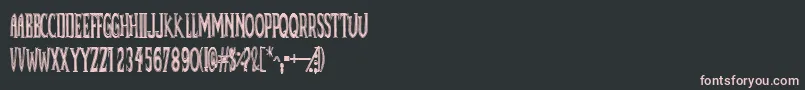 DeadByDawnUk Font – Pink Fonts on Black Background