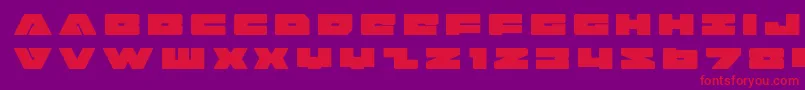 Badaxetitle Font – Red Fonts on Purple Background