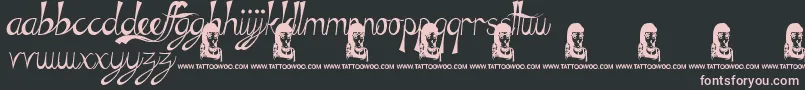 TheGreenLife Font – Pink Fonts on Black Background