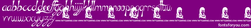 TheGreenLife Font – White Fonts on Purple Background