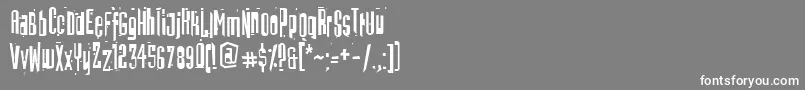フォントBatmos – 灰色の背景に白い文字