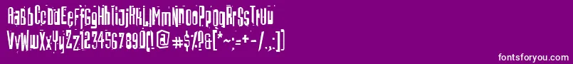 Batmos Font – White Fonts on Purple Background