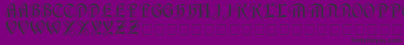 HorstcapsMedium Font – Black Fonts on Purple Background