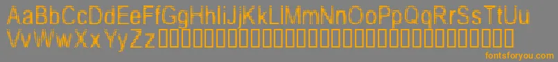 Toodd ffy Font – Orange Fonts on Gray Background