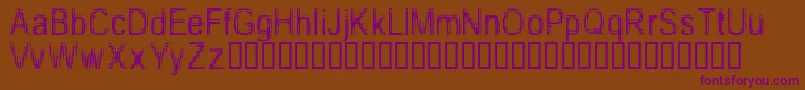 Toodd ffy Font – Purple Fonts on Brown Background