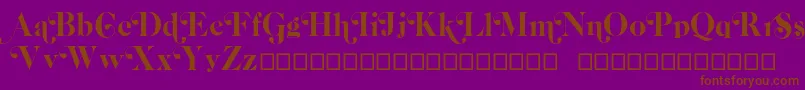 Casloncpswash Font – Brown Fonts on Purple Background