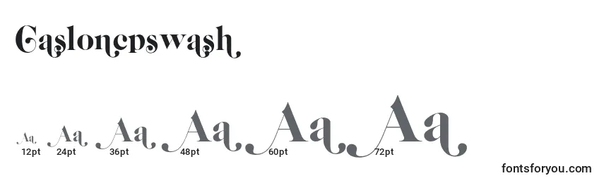 Größen der Schriftart Casloncpswash