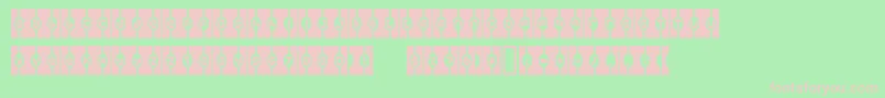 WelfareBrat Font – Pink Fonts on Green Background