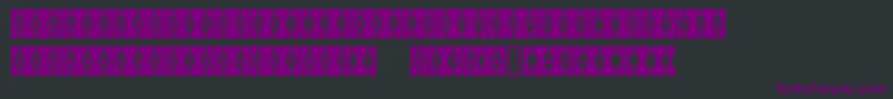 Шрифт WelfareBrat – фиолетовые шрифты на чёрном фоне