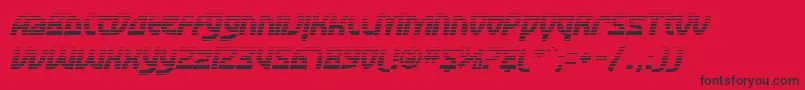 フォントSfRetroesqueFxOblique – 赤い背景に黒い文字