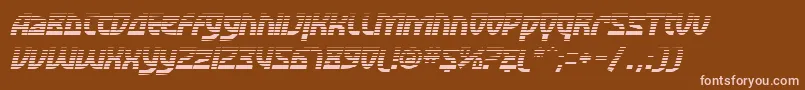 SfRetroesqueFxOblique Font – Pink Fonts on Brown Background