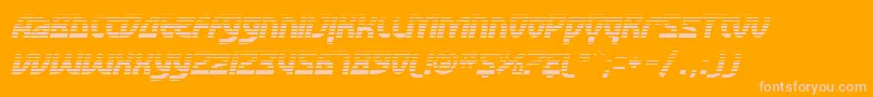 Czcionka SfRetroesqueFxOblique – różowe czcionki na pomarańczowym tle