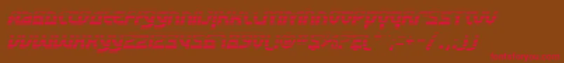 SfRetroesqueFxOblique Font – Red Fonts on Brown Background