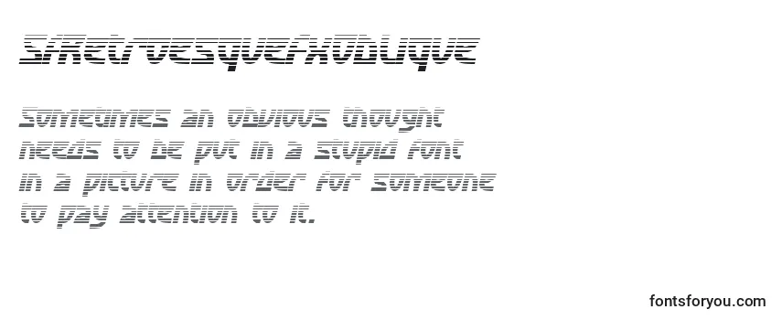 Review of the SfRetroesqueFxOblique Font