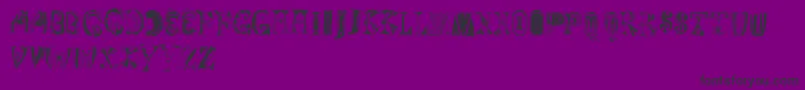 Magyarish Font – Black Fonts on Purple Background