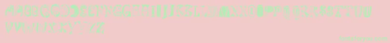 Magyarish Font – Green Fonts on Pink Background