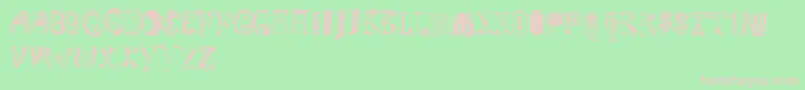 Magyarish Font – Pink Fonts on Green Background