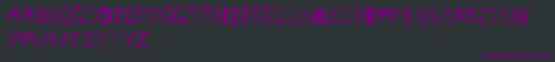 フォントMagyarish – 黒い背景に紫のフォント