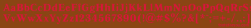 Antiqua6 Font – Red Fonts on Brown Background
