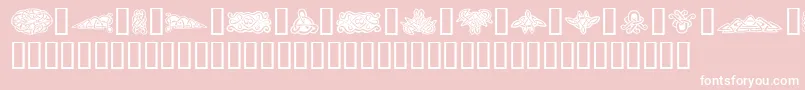 TattooNo1 Font – White Fonts on Pink Background