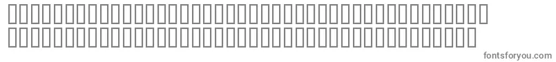 FontawesomeWebfont-fontti – harmaat kirjasimet valkoisella taustalla