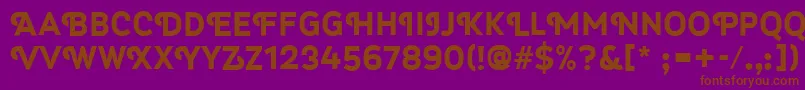 Myra4fCapsBold Font – Brown Fonts on Purple Background