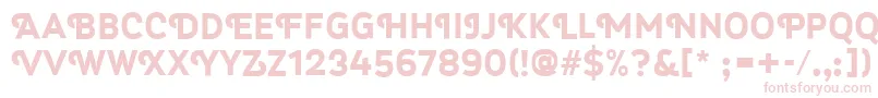 Myra4fCapsBold Font – Pink Fonts on White Background