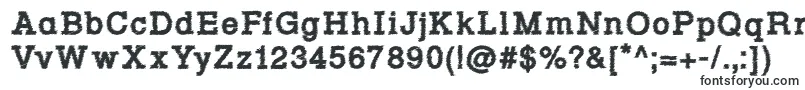 RowdyTypemachine3Bold-Schriftart – Typografische Schriften
