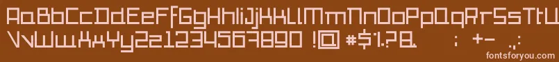 Io Font – Pink Fonts on Brown Background