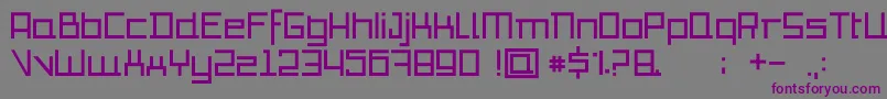 Шрифт Io – фиолетовые шрифты на сером фоне