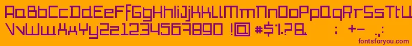 Шрифт Io – фиолетовые шрифты на оранжевом фоне