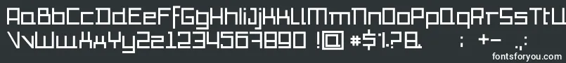 Шрифт Io – белые шрифты на чёрном фоне