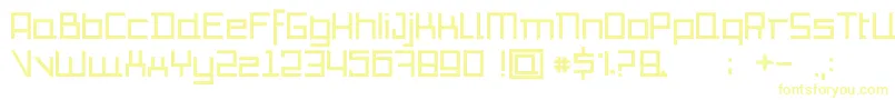 Шрифт Io – жёлтые шрифты