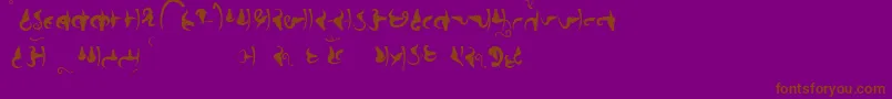 Bhains Font – Brown Fonts on Purple Background