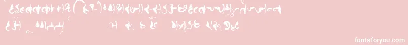 Bhains Font – White Fonts on Pink Background