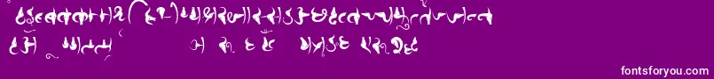 Bhains Font – White Fonts on Purple Background