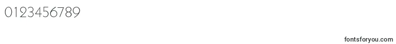 フォントK791GeometricalLightRegular – 数字と数値のためのフォント