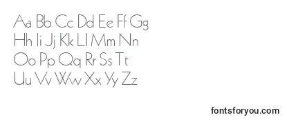 K791GeometricalLightRegular Font